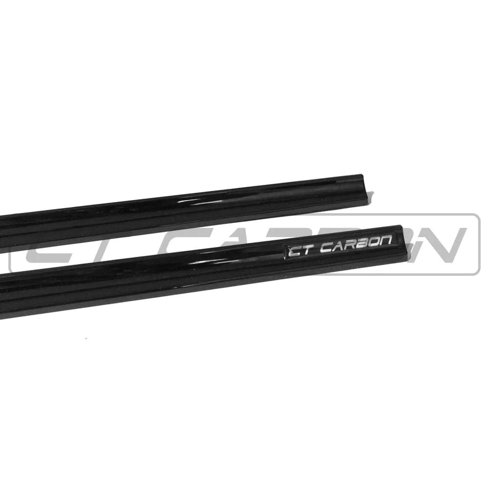 VW POLO MK6 2017-2020 GLOSS BLACK SIDE SKIRTS - CT CARBON - Avoro Design