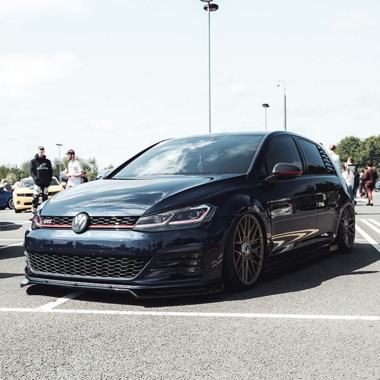 VW GOLF R/GTD/GTI MK7/7.5 2014-2020 GLOSS BLACK SPLITTER - BY CT CARBON