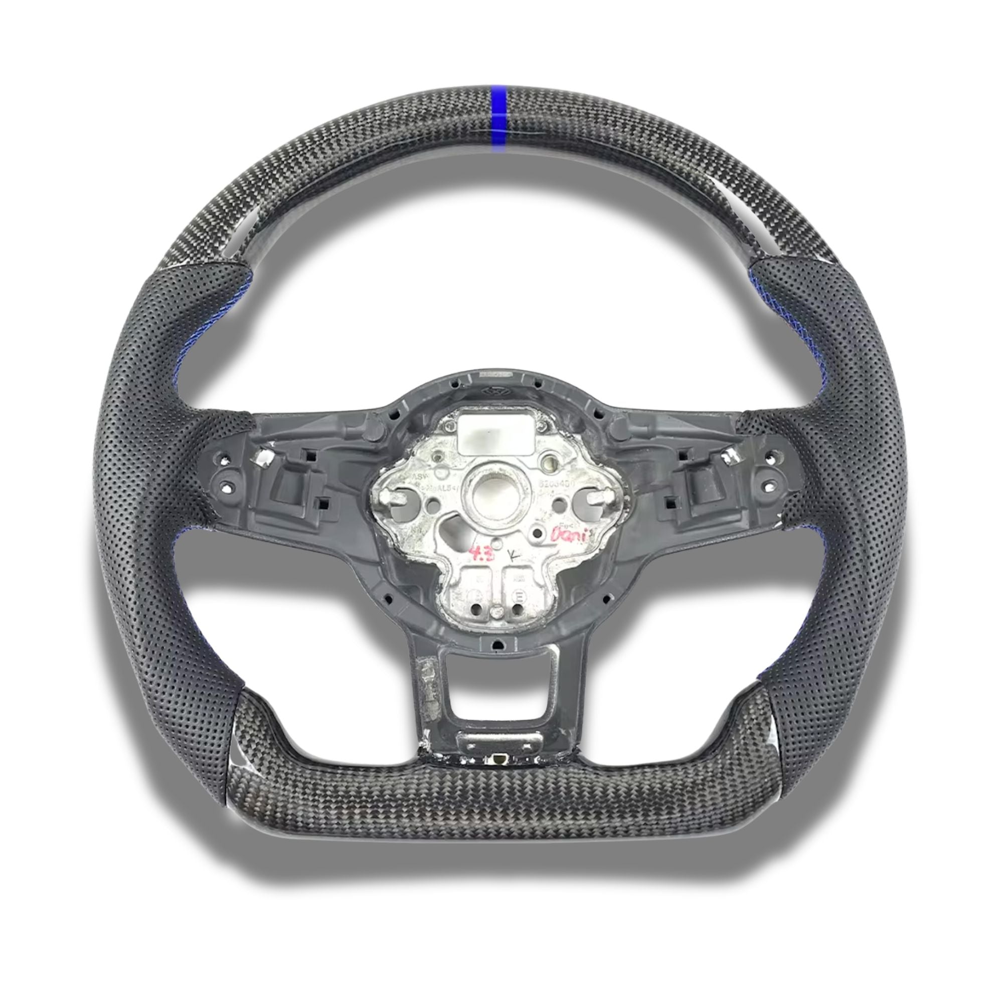 OPTIC Carbon Fibre Custom Steering Wheel For Polo MK6 AW GTI / R-LINE (2018-2020)