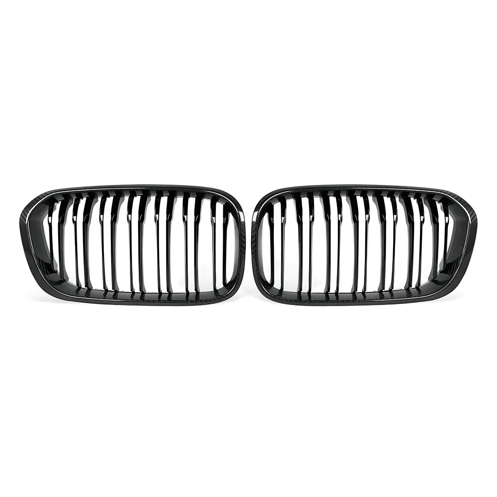 Carbon Fibre Double Slat Front Grills For 1 Series LCI F20 F21 (2015-2019)