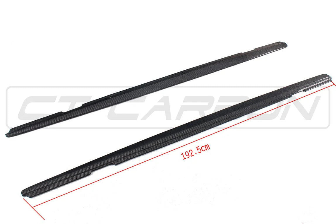 BMW 1 & 2 SERIES F20/F22/F23 CARBON FIBRE SIDE SKIRTS - MP STYLE CT CARBON