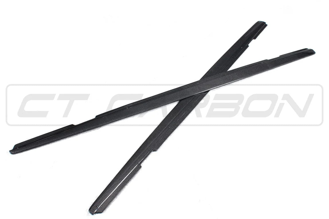 BMW 1 & 2 SERIES F20/F22/F23 CARBON FIBRE SIDE SKIRTS - MP STYLE CT CARBON