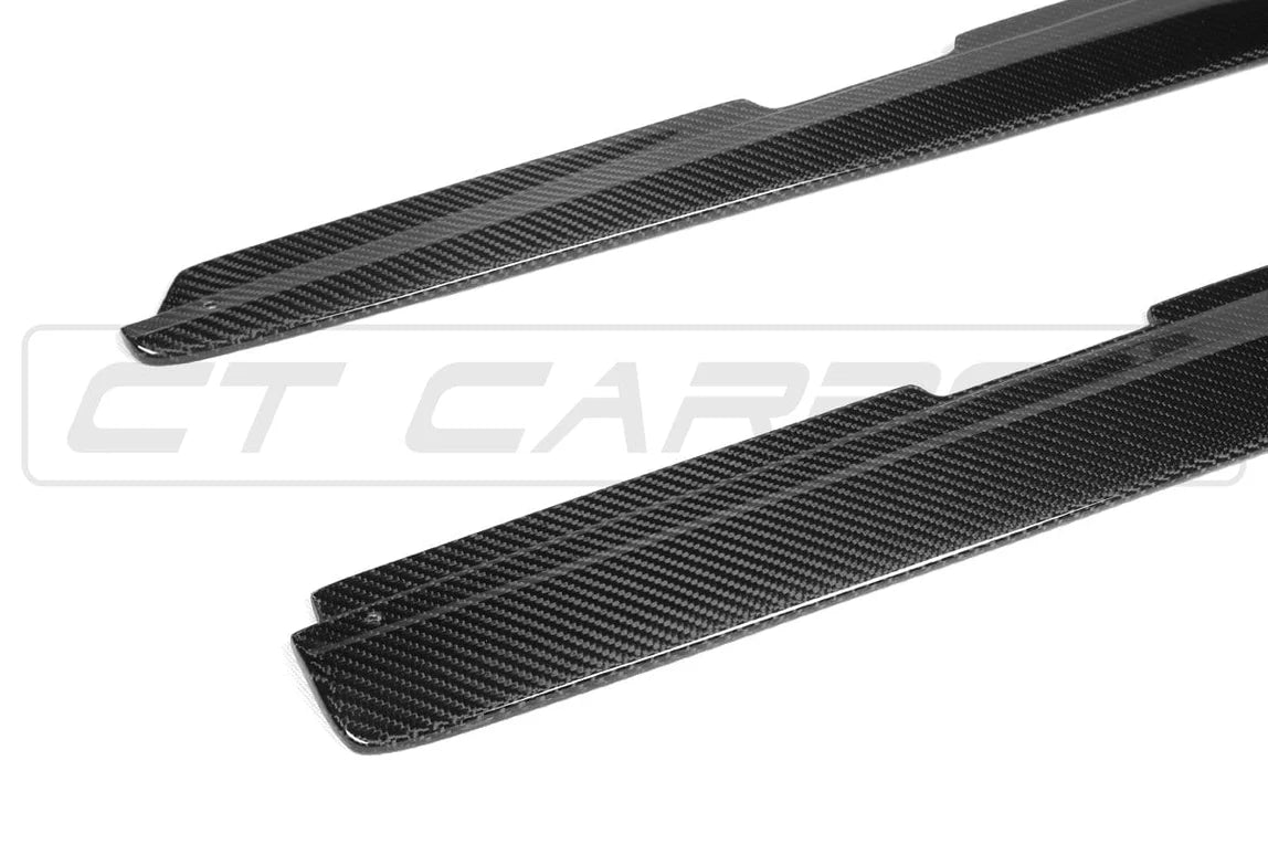 BMW 1 & 2 SERIES F20/F22/F23 CARBON FIBRE SIDE SKIRTS - MP STYLE CT CARBON