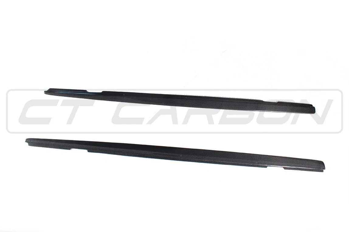 BMW 1 & 2 SERIES F20/F22/F23 CARBON FIBRE SIDE SKIRTS - MP STYLE CT CARBON