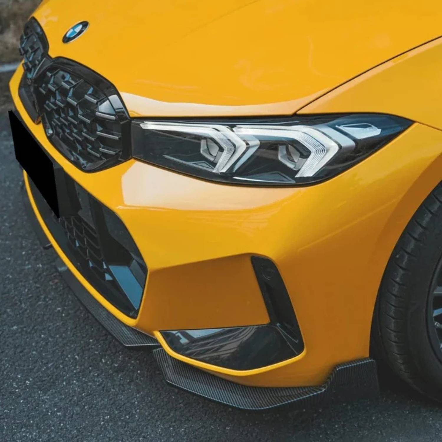 BMW 3 Series LCI G20/G21 M-Sport Pre-Preg Dry Carbon Fibre Mp Style Front Lip Splitter By OPTIC (2022+)