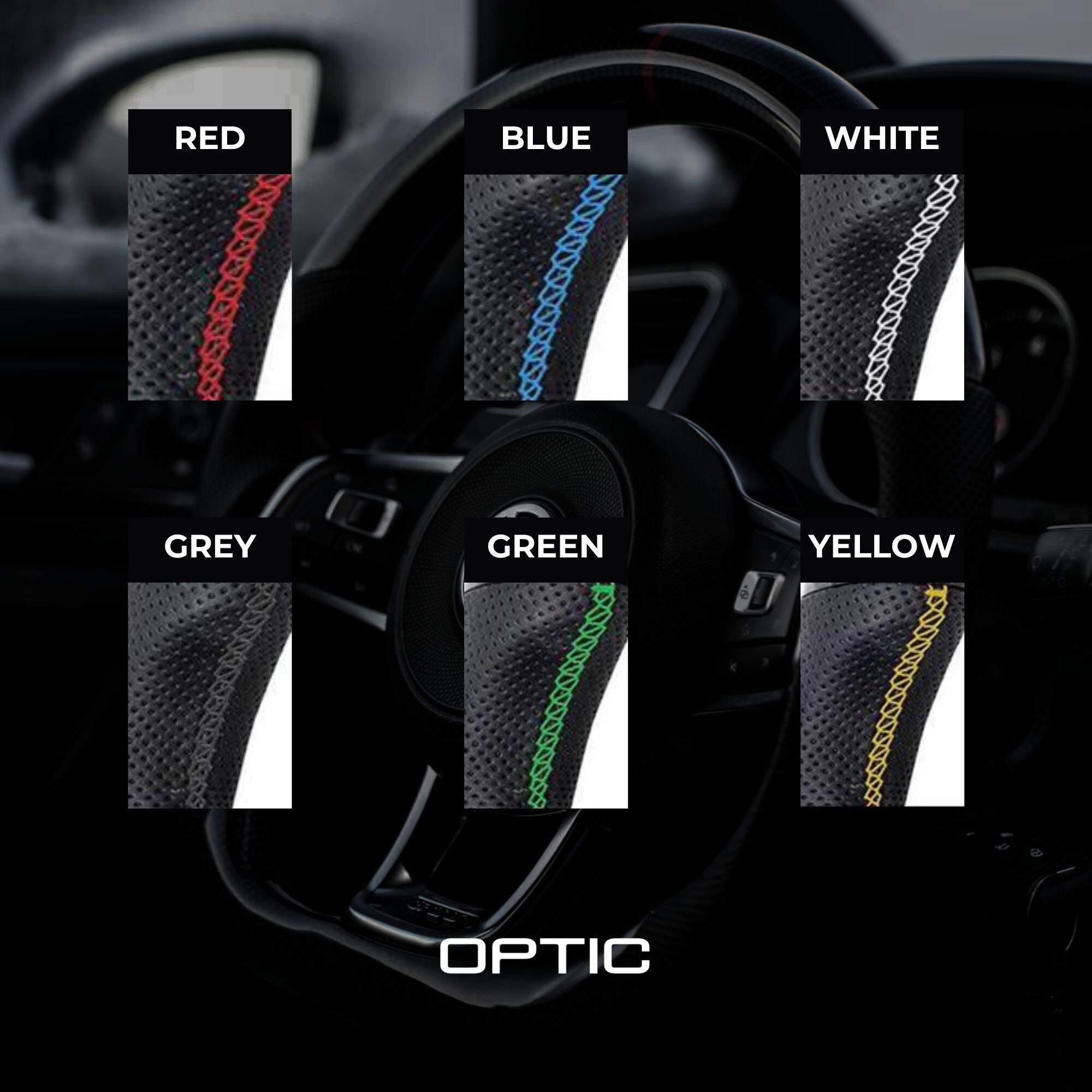 OPTIC Carbon Fibre Custom Steering Wheel For A3 S3 RS3 8V (2013-2016)