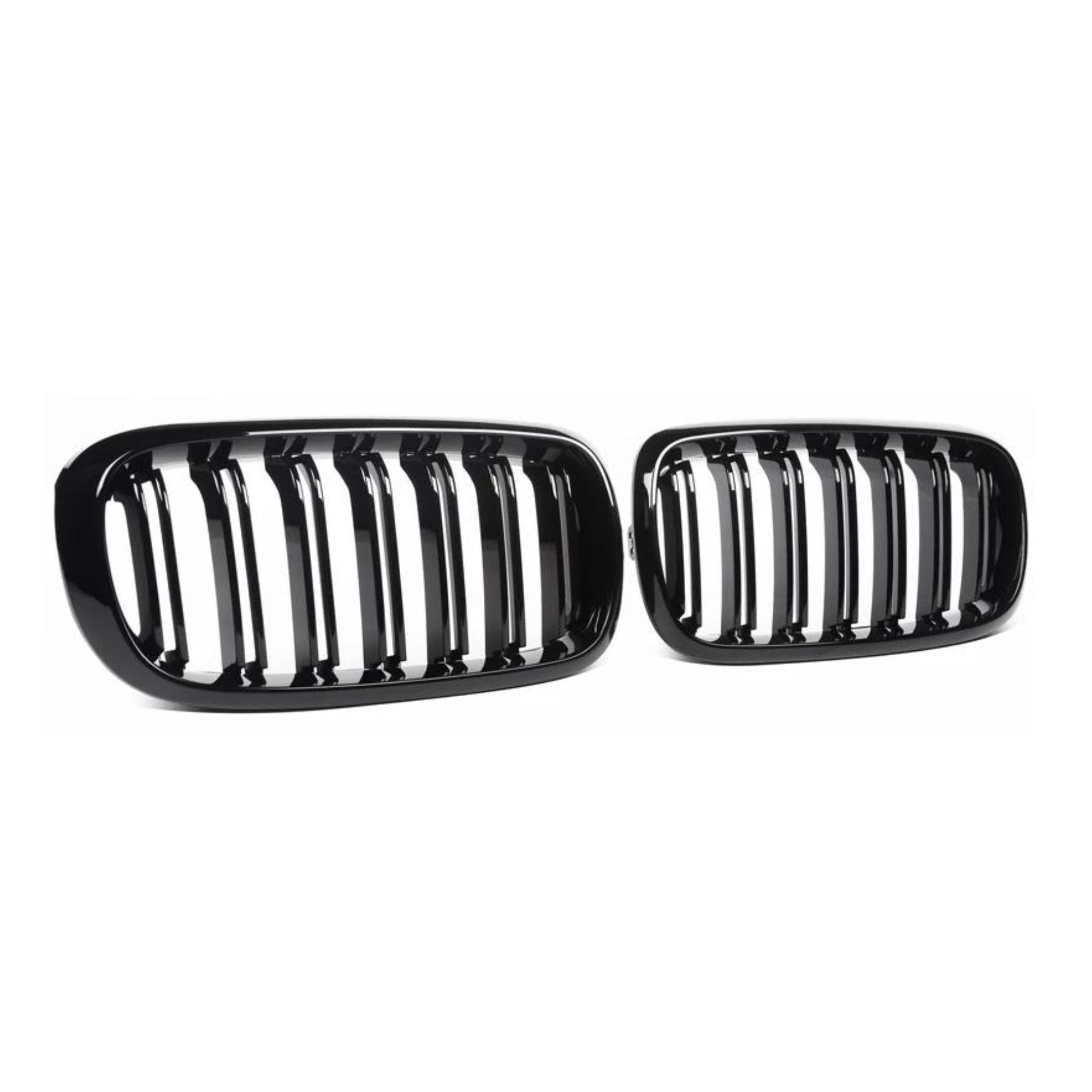 X5 & X6 Gloss Black Double Slat Front Grills F15 F16 (2014-2018) - Avoro Design