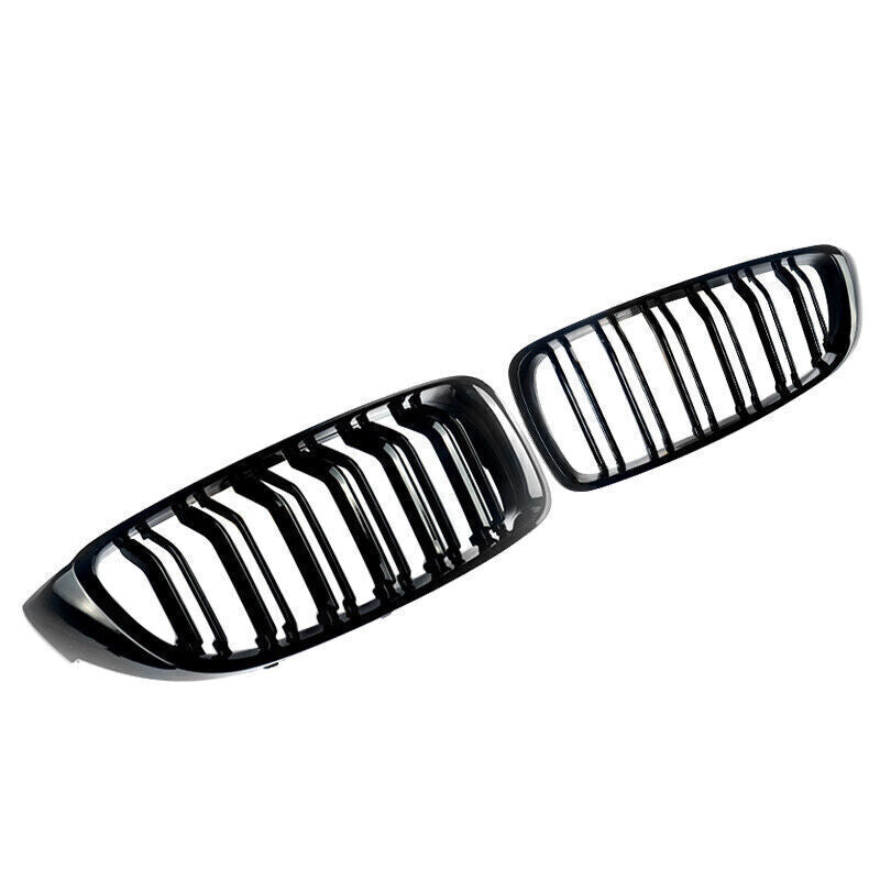 4 Series & M4 Gloss Black Double Slat Front Grills F32 F33 F36 F82 F83 (2014-2020) - Avoro Design